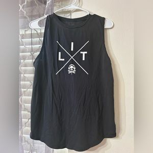 Lululemon LIT skull tank